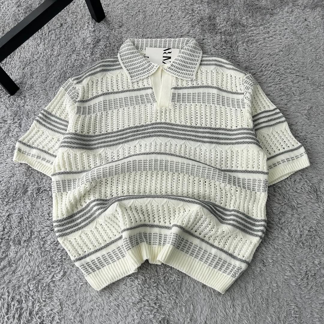 Pull Polo Crochet Blueline